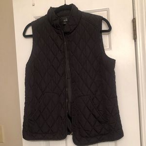 Black Quilted Vest
